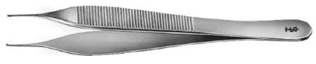 Aesculap Aesculap Tissue Forceps Micro-Adson 4-3/4 Inch Surgical Grade Stainless Steel NonSterile NonLocking Thumb Handle Straight Delicate 1 X 2 Teeth – BD510R