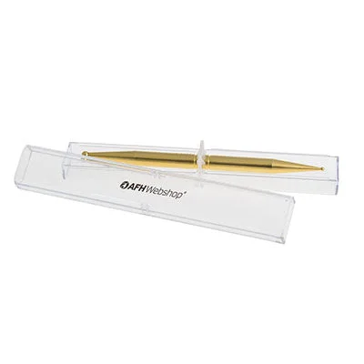 AFH massage stick, gold plated, w/box, medium – 14-1442