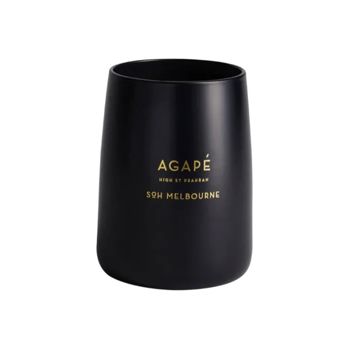 Agape Black Matte Glass