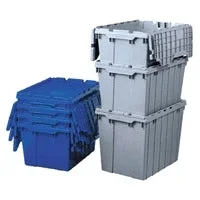 Akro-Mils Akro-Mils Attached Lid Container Gray Industrial Grade Polymers 21.5 X 15 X 17 Inch – 39170
