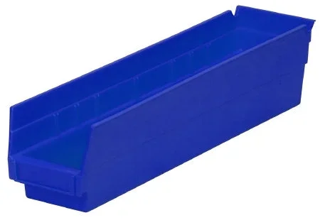 Akro-Mils Akro-Mils Shelf Bin Blue Industrial Grade Polymers 4 X 4-1/8 X 17-7/8 Inch – 30128BLUE