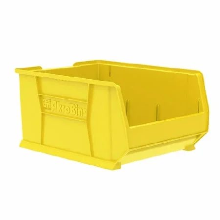 Akro-Mils Super-Size AkroBins Storage Bin Yellow Industrial Grade Polymers 12 X 18-1/4 X 23-7/8 Inch – 30289YELLO