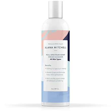 Alana Mitchell Full Spectrum Hemp Cream Cleanser 8oz / 237ml