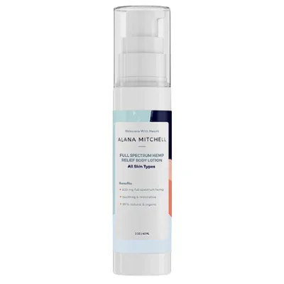 Alana Mitchell Full Spectrum Hemp Relief Body Lotion 2oz / 60ml (Free Gift)