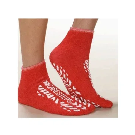 Alba Healthcare SLIPPER, CARESTEP ADLT LF RED (48PR/CS) – 80192