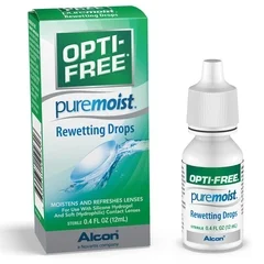 Alcon Contact Lens Solution Opti-Free® Pure Moist® 0.4 oz. Solution