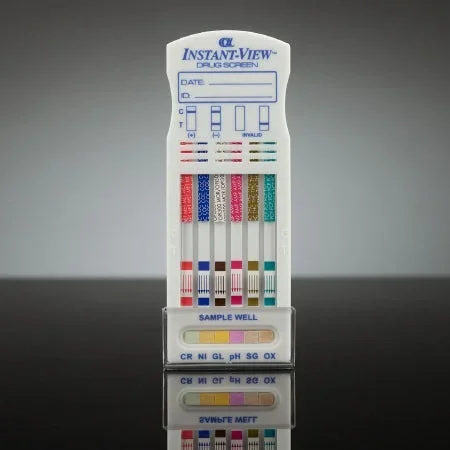 Alfa Scientific Designs Inc Instant-View Drugs of Abuse Test Instant-view 6-Drug Panel with Adulterants AMP, COC, MDMA, MOR, PCP, THC (CR, GL, NI, OX, pH, SG) Urine Sample CLIA Moderate Complexity 25 Tests – 621704