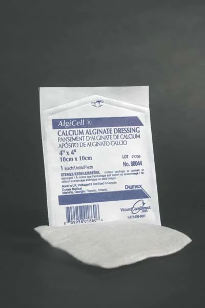 Algicell Calcium Alginate Sterile Dressing 4″ X 8″, Box of 10