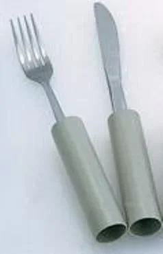 Alimed Fork Light Weight Gray Plastic Coated – 8347
