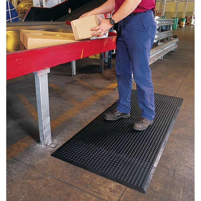 Alimed Interlocking Anti-Fatigue Mat End Mat, 35″W x 47″L – 72646