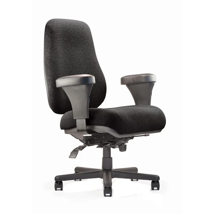 Alimed Neutral Posture Big & Tall Chair Big & Tall Chair, Cloud 9 Fabric, Navy – 711248/NA/NA/NAVY