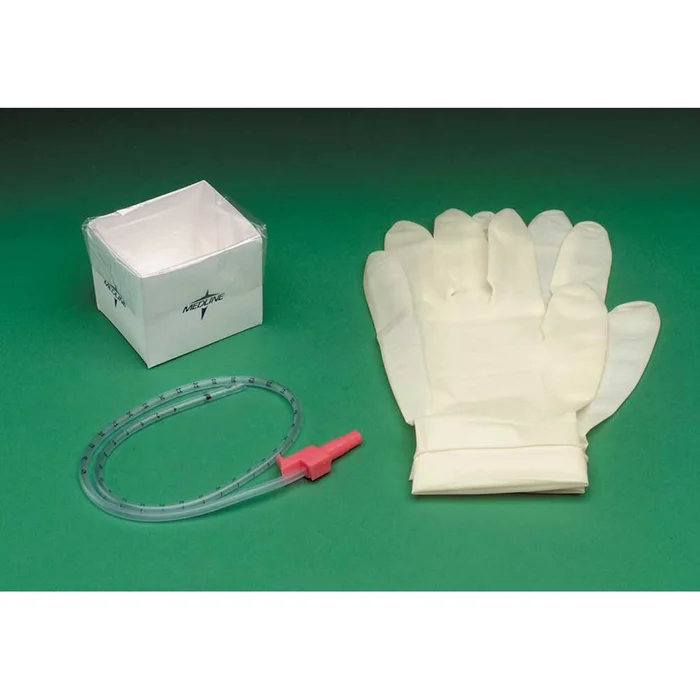 Alimed Open Suction Cath Kits (Dry) Open Suction Cath Kits, Dry, Whistle Tip, 14-Fr, Two Gloves – 980081