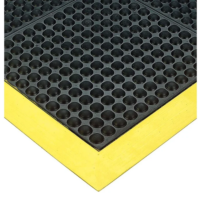 Alimed Ortho Stand Anti-Fatigue Mat Anti-Fatigue Mat, 3’W x 4’L x 1/2″ thick, Black/Yellow – 73754
