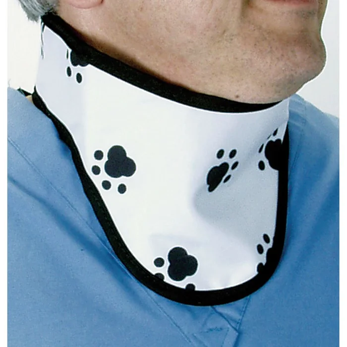 Alimed Paw Print Thyroid Shield Paw Print Thyroid Shield, Standard Weight, Lead – 921573