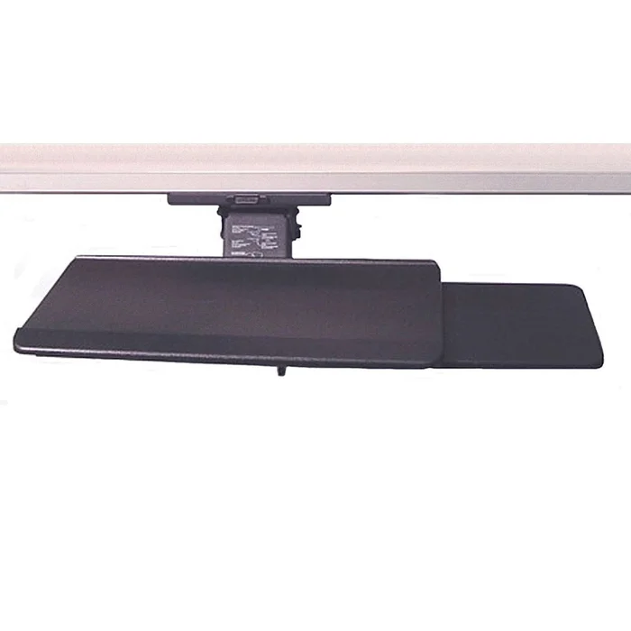 Alimed Retractable Keyboard Tray w/Mouse Pad or Mouse Tray Soft Wrist Rest, Blue – 70272