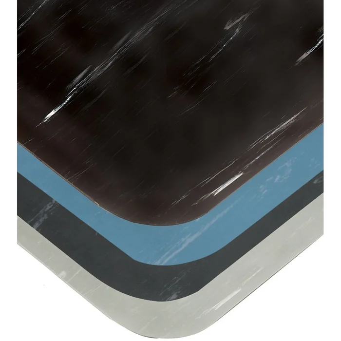 Alimed Tile-Top Antimicrobial Mat Mat, 2′ x 3′, Soft, 1/2″ thick, Black – 73755/BLACK/NA