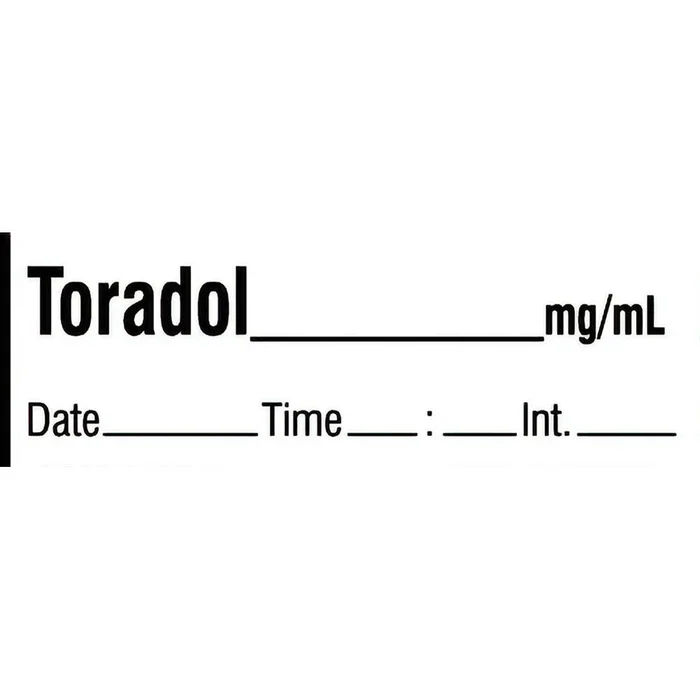 Alimed Toradol Labels, Tape Roll or Pre-Cut Roll Toradol Labels, Tape Roll, Standard – 924661/NA/BLANK