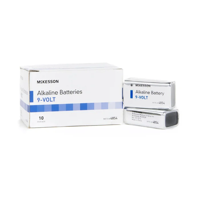 Alkaline Battery McKesson 9V Cell 9V Disposable 10 Pack