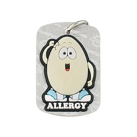 AllerMates Dog Tag Eggie Egg Allergy