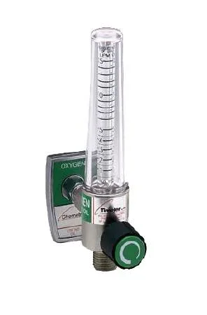 Allied Healthcare Timeter Sure Grip Oxygen Flowmeter Single 0 – 15 LPM DISS Outlet Puritan Bennett Adapter – 15006-03