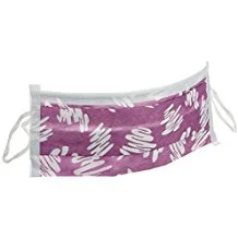Alpha ProTech PFL Headband Face Masks with Magic Arch Supports, Purple Designer, 300/cs