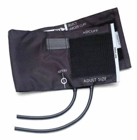 American Diagnostic Corp Adcuff Blood Pressure Cuff, 2 Tube Bladder Adult Arm Small 19 – 27 cm Nylon – 845-10SABK-2