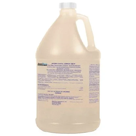 Ameriderm Hydro Bath Whirlpool Disinfectant Cleaner Ammoniated Liquid 1 gal. Jug Fresh Lemon Scent – 620