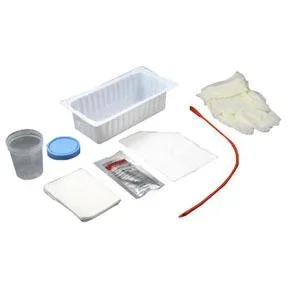 Amsino AMSure® Urethral Tray, With Red Rubber Catheter 14Fr