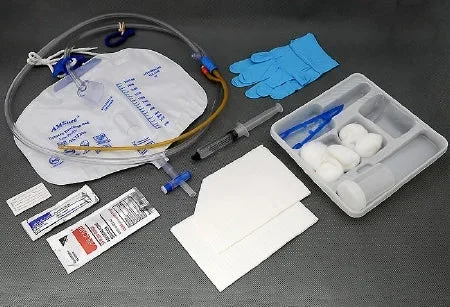 Amsino International AMSure Indwelling Catheter Tray Foley 16 Fr. 5 cc Balloon Silicone Coated Latex – AS89316
