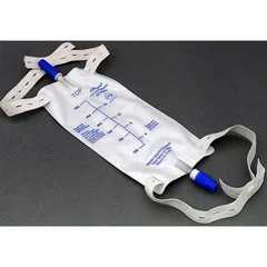 Amsino International Urinary Leg Bag AMSure® Anti-Reflux Valve / Push-Pull Drain Valve 900 mL