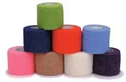 Andover Coated Products Co-Flex·Med Cohesive Bandage 2 Inch X 5 Yard Standard Compression Self-adherent Closure Red NonSterile – 7200RD
