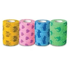 Andover Coated Products Co-Flex® Cohesive Bandage NL 2 x 5 Yd. Standard Compression, Self-adherent Closure, Kid Design (Assorted Print) NonSterile