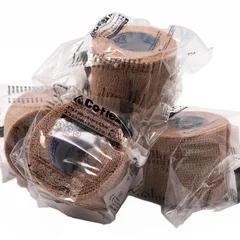 Andover Coated Products Cohesive Bandage CoFlex NL 2″ x 5 Yard 12 lbs. Tensile Strength Self-adherent Closure Tan NonSterile, 36 EA/CS - Image 2