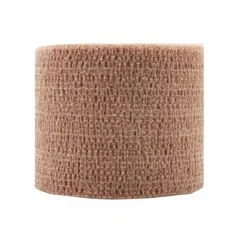 Andover Coated Products Cohesive Bandage CoFlex NL 2″ x 5 Yard 12 lbs. Tensile Strength Self-adherent Closure Tan NonSterile, 36 EA/CS
