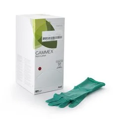 Ansell Surgical Glove Derma Prene® Ultra Size 6.5 Sterile Pair Polyisoprene Extended Cuff Length Smooth Green Chemo Tested, 50/BX