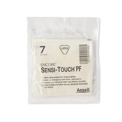 Ansell Surgical Glove ENCORE Sensi-Touch PF Size 7 Sterile Latex Standard Cuff Length Micro-Textured Natural Chemo Tested, 200 EA/CS - Image 2