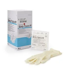 Ansell Surgical Glove ENCORE Sensi-Touch PF Size 7 Sterile Latex Standard Cuff Length Micro-Textured Natural Chemo Tested, 200 EA/CS