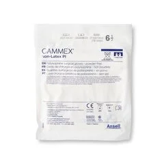 Ansell Surgical Glove GAMMEx Non-Latex PI Size 6.5 Sterile Pair Polyisoprene Extended Cuff Length Smooth White Not Chemo Approved, 200 EA/CS - Image 2