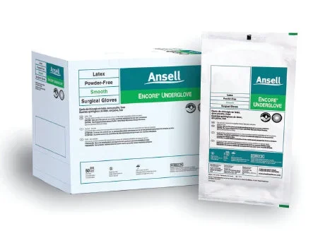 Ansell Surgical Glove Sterile Latex Standard Cuff Length Smooth Teal