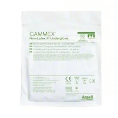 Ansell Surgical Underglove GAMMEX Non-Latex PI Underglove Size 6.5 Sterile Polyisoprene Standard Cuff Length Micro-Textured Green Chemo Tested, 50 EA/BX - Image 2