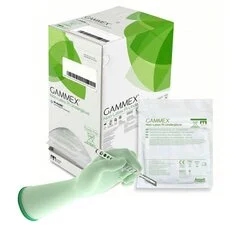Ansell Surgical Underglove GAMMEX Non-Latex PI Underglove Size 6.5 Sterile Polyisoprene Standard Cuff Length Micro-Textured Green Chemo Tested, 50 EA/BX