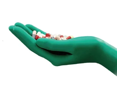 Ansell TouchNTuff DermaShield Cleanroom Glove Size 7 Neoprene Green 12 Inch Straight Cuff Sterile Pair – 73-701-7