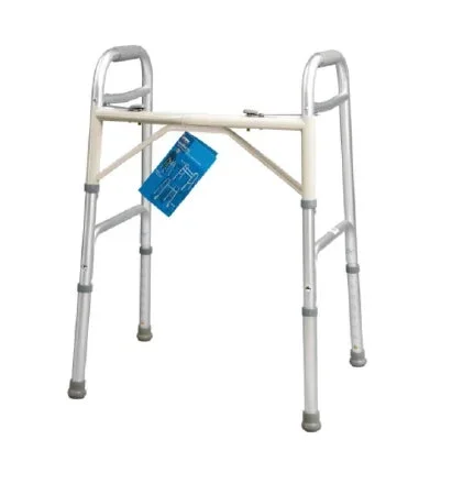 Apex-Carex Healthcare Carex Dual Release Folding Walker Extra Wide Aluminum Frame 400 lbs. Weight Capacity 30 to 37 Inch Height – FGA84800 0000