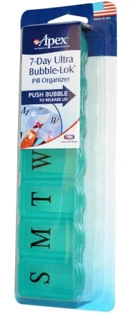 Apex-Carex Pill Organizer Ultra Bubble-Lok X-Large 7 Day 1 Dose – 70072L