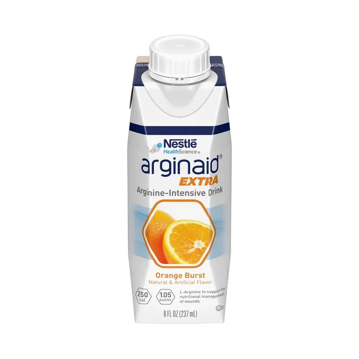 Arginaid Extra® Orange Arginine Supplement, 8 oz. Tetra Brik, 24 per Case