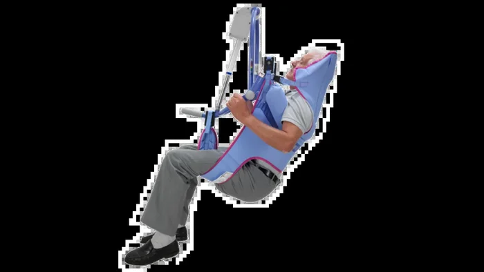 Arjo Patient Lift 4-Point Clip Toileting Sling with Head Support