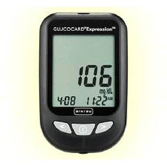 Arkray Blood Glucose Meter Glucocard Expresson 6 Second Results Stores Results 7 , 14 and 30 Day Averaging Auto Coding, 4 EA/CS