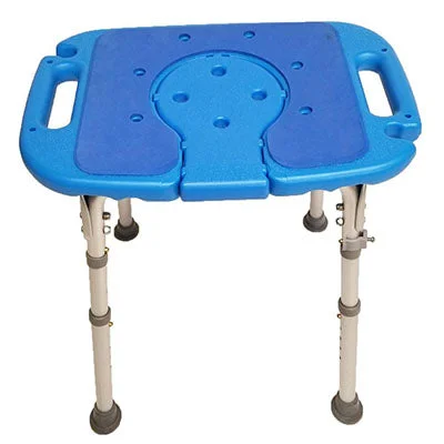 Atlas Bariatric Bath Bench, Padded, Cutout, Adjustable Height – 43-2398