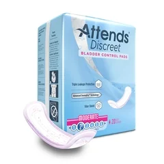 Attends Discreet® Moderate Absorbency Bladder Control Pads, 10.5, 200/CS
