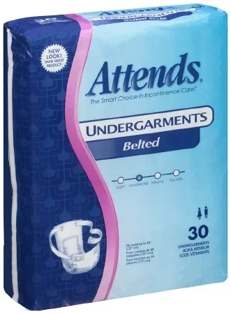 Attends Healthcare Belted Incontinence Undergarment Moderate Absorbency Unisex -120 Per Case